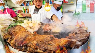 Comida Mexicana Extrema en la Calle 🔥🌮 TACOS DE SUADERO  6 HORAS TOUR de Gastronomía en CDMX [upl. by Etnovahs17]