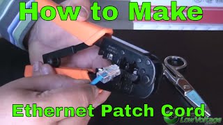 RJ45 How to make an Ethernet 568B Patch Cable [upl. by Fai161]