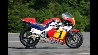 HONDA 1984 NSR5001ホンダコレクションホール動態保存テスト [upl. by Irafat]