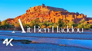 Kasbah Ait Ben Haddou Aerial View  4K Scenic Drone Tour  UNESCO World Heritage Site [upl. by Asillam]