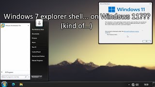 The Windows 7 explorer shell on Windows 11 kind of [upl. by Mosnar]