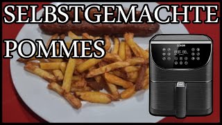 Selbstgemacht Pommes aus der Heißluftfritteuse von COSORI Airfryer Gesund Healthy [upl. by Anelrats]