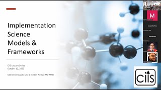 Implementation Science Education Series Seminar 2 Models and Frameworks [upl. by Ajin]