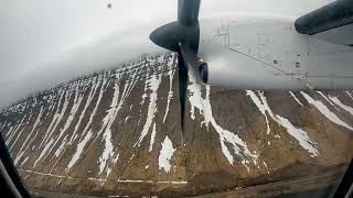 ICELANDIC FJORDS  Icelandair Dash 8200 Departing Isafjordur [upl. by Yorztif]