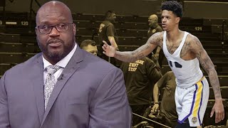 Shaquille ONeal is hyping up his son Shareef quotI have a Giannis with a jump shotquot [upl. by Georgy]