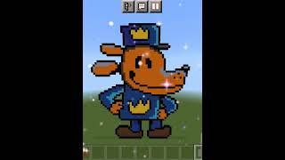 Dogman pixel art dreamworks cartoon cute dogman minecraft pixelart capcut fyp edit shorts [upl. by Amadeus]