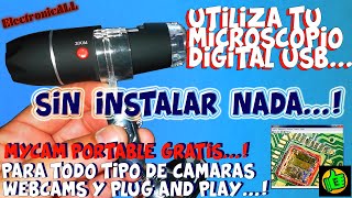 Como Utilizar Microscopio Chino USB SIN INSTALAR NADA solo MyCam portable [upl. by Atirb]