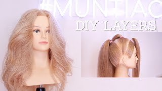 Layered Haircut  DIY 3 Simple Steps [upl. by Artined687]