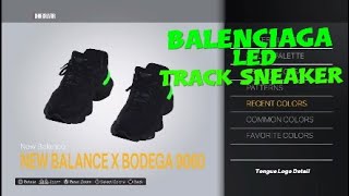 BalencIaga Men‘s LED Track Sneaker In NBA2K [upl. by Omrellug]