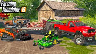 LANDSCAPING A STRANGERS ABANDON BACKYARD  ROLEPLAY FARMING SIMULATOR 2019 [upl. by Ecinereb]