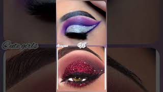 Purple girls 🆚Red girls trending choose collection shortvideo fashion girlsclothing glitter [upl. by Htiekel]