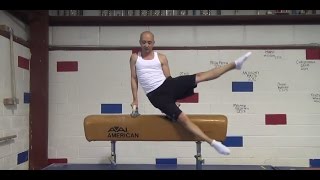 BEGINNER BASICS ON POMMEL HORSE TUTORIAL  Gymnastics How to Learn to Do Pommel Horse Introduction [upl. by Liryc]