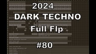 FREE DARKTECHNO Fl studio FUll Template 80 [upl. by Dimitri]