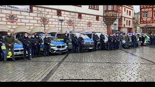 Coburger Polizei gedenkt getöteten Polizisten aus RheinlandPfalz [upl. by Eustasius]