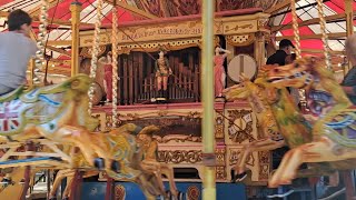 87 key Gavioli fairground organ amp Gallopers  Hollycombe 2023 [upl. by Oiluig]