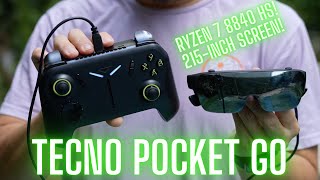 Tecno Pocket Go Review Large Screen Gaming Anywhere w AMD Ryzen 7 [upl. by Akered]