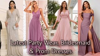 Latest Party Wear Bridesmaid Wedding Guest amp Prom Dresses on SHEIN shein fashion dress frock [upl. by Gnilrac]