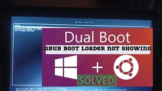 Grub Bootloader not showing after installing Ubuntu in windows 10 [upl. by Dlnaod583]