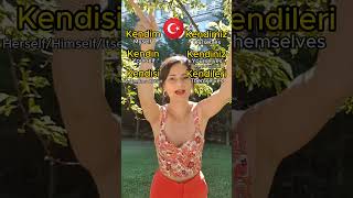 How to say myself yourself herself himself ourselves yourselves themselves in Turkish [upl. by Nylatsyrk78]