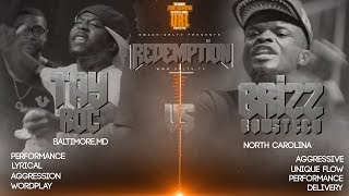 TAY ROC VS BRIZZ RAWSTEEN SMACK URL RAP BATTLE 2015  URLTV [upl. by Aikyn]