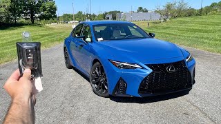 2024 Lexus IS350 F Sport Start Up Exhaust Test Drive Walkaround POV and Review [upl. by Enelym]