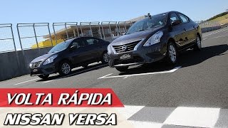 NISSAN VERSA  ETANOL X GASOLINA  VOLTA RÁPIDA COM RUBENS BARRICHELLO 44  ACELERADOS [upl. by Leland572]