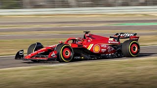 Ferrari SF24 F1 2024 Car Filming Day at Fiorano Circuit [upl. by Ruiz961]