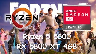 Ryzen 5 5600  RX 5600 XT 4GB Fortnite  Low Peformance Mode 1080p [upl. by Seessel]