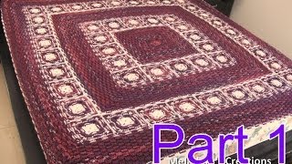 Basket Weave Blanket Crochet Tutorial Pt 1  Making the Grannies  Right [upl. by Odnarb248]