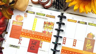 Fall and Halloween PLAN and CHAT Planners Anon Seasonal Stickers [upl. by Shimberg213]