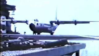 C130 Carrier Landings November 1963 [upl. by Nohsyar700]