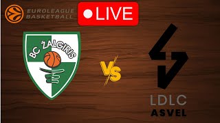 🔴 Live Zalgiris Kaunas vs LyonVilleurbanne  EuroLeague 20232024  Live Play by Play Scoreboard [upl. by Ahsiekal650]