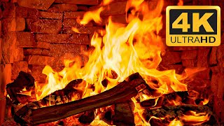 🔥 Coziest Christmas Fireplace 2024 🔥 Burning Fireplace amp Crackling Fire Sounds 4K UHD [upl. by Nemrac895]