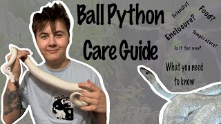 Ball Python Care Guide  Everything you need to know in 2024  Best pet snake [upl. by Trepur]