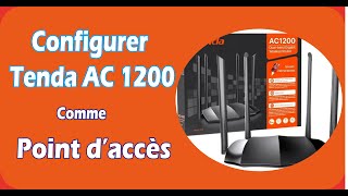 Configuration du point daccès Tenda AC1200 [upl. by Roshan]