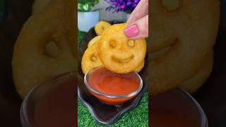 Lets Make Mccain Smiles😊at Home 🏠Potato Smiley Recipe shorts youtubeshorts snacks viral [upl. by Adnuhsor967]