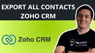 How to easily export Data from Zoho CRM [upl. by Lina]