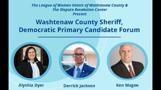 Washtenaw County Sheriff Candidate Forum [upl. by Phillipp]