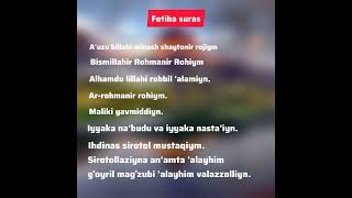 Fotiha surasi Matni bilan [upl. by Idnyc]