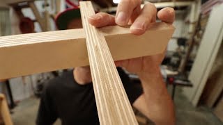 Making simple plywood shelves  How to cut accurate lap joints [upl. by Etnoj171]