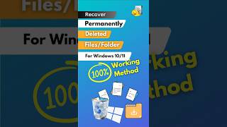 Recover Permanent Deleted Files on Windows 1011 [upl. by Hsirrehc]