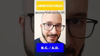 BC y AD abreviaturas en inglés y en latín 🇬🇧 Etimología [upl. by Anirtap460]