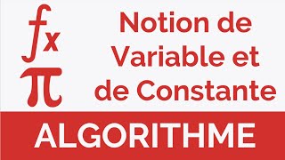 Algorithme 2  Notion de variable et de constante Darija [upl. by Llenra923]