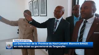 En visite officielle à Kalemie  le Gouverneur de la Province du HautLomami MARMONT BANZE [upl. by Kerwon]