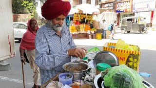 Sardar Ji Chole Kulche Wale At Rehari Colony  Jammu food tour Indian food [upl. by Amethist]