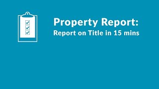 Property Report from InfoTrack [upl. by Coridon]