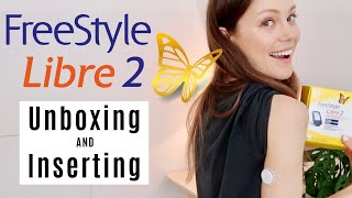 Freestyle Libre 2 Unboxing  Insertion  Shes Diabetic [upl. by Toscano]