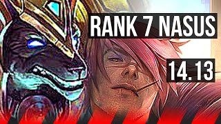 NASUS vs SETT TOP  701 Rank 7 Nasus 700 games Godlike  NA Challenger  1413 [upl. by Hinda]