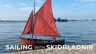 Traditional gaff rigged sailboat Skidbladnir [upl. by Mathia]