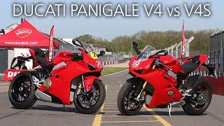 Ducati Panigale V4 vs V4S – is electronic suspension justified [upl. by Netsyrc880]